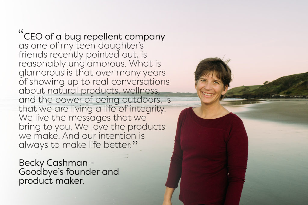 Becky Cashman CEO OF BUG REPELLANT COMPANY