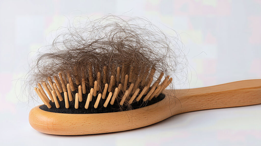 A-brush-filled-with-hair