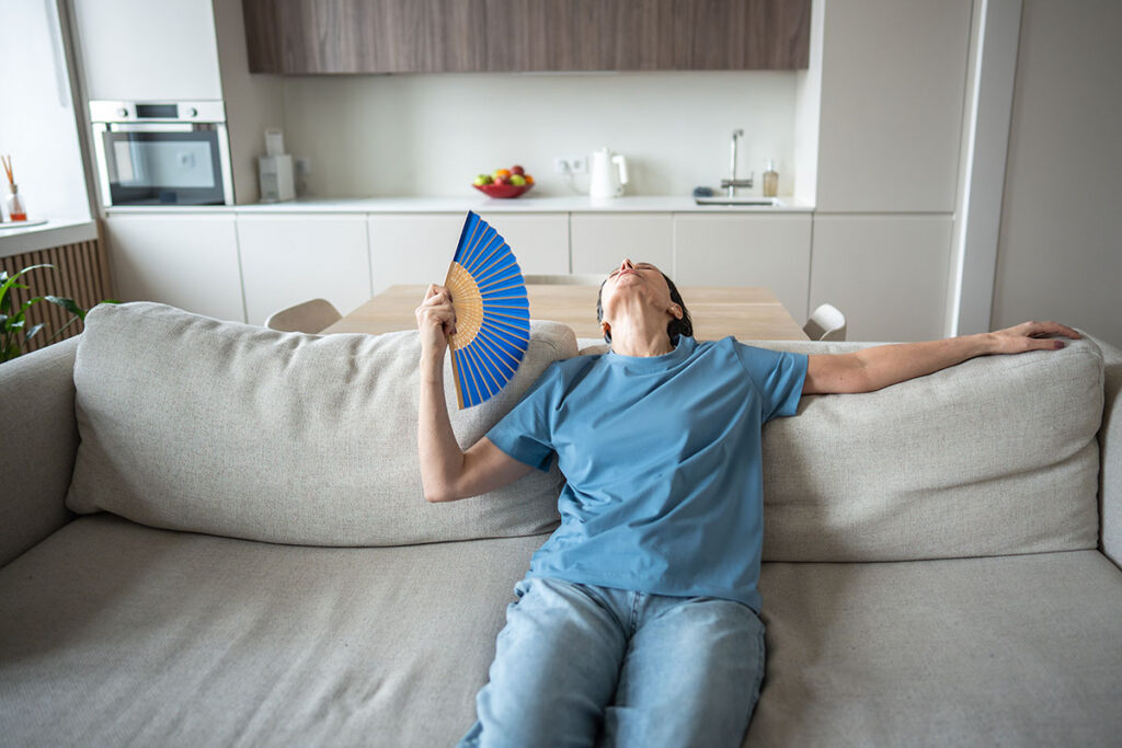 Woman-Lounging-on-Sofa